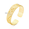 Wholesale Bracelet Stainless Steel Snakeshaped Geometric Hollow Goldplated Circle Electroplated For Female