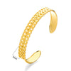 Wholesale Bracelet Stainless Steel Snakeshaped Geometric Hollow Goldplated Circle Electroplated For Female