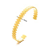 Wholesale Bracelet Stainless Steel Snakeshaped Geometric Hollow Goldplated Circle Electroplated For Female