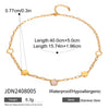 Wholesale Bracelet Stainless Steel Titanium Steel 18K Gold Plated Flower Hollow Design
