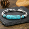 Wholesale Bracelet Stainless Steel Turquoise Geometric Handmade Unisex
