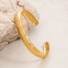 Wholesale Bracelet Stainless Steel Vintage Geometric Flower Butterfly Opening 18K Gold Plated Electroplated Accessories