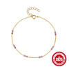 Wholesale Bracelet 925 Sterling Silver Geometric Real Gold Plated Electroplating For Women