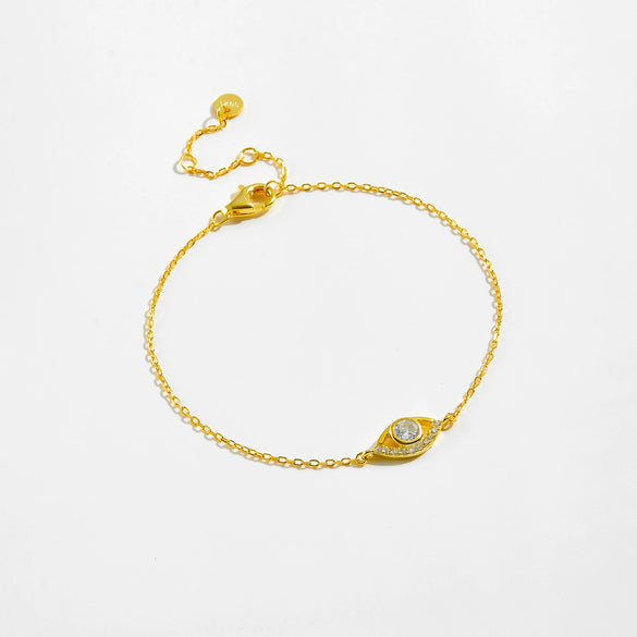 Wholesale Bracelet 925 Sterling Silver Sweet Style Horse Eye Star Design Platinum 18K Gold Electroplated For Women
