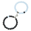 Wholesale Bracelet Stone Magnet Buckle Heartshaped Manual Design Internet Celebrity Style Geometric