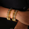 Wholesale Bracelet Titanium Steel Exaggerated Light Luxury Electroplated Japanese Buckle Sticky Diamond Minimalist Geometric Style