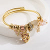 Wholesale Bracelet Titanium Steel Geometric Diamond Fashion Love Pendant Adjustable