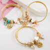 Wholesale Bracelet Titanium Steel Geometric Diamond Fashion Love Pendant Adjustable