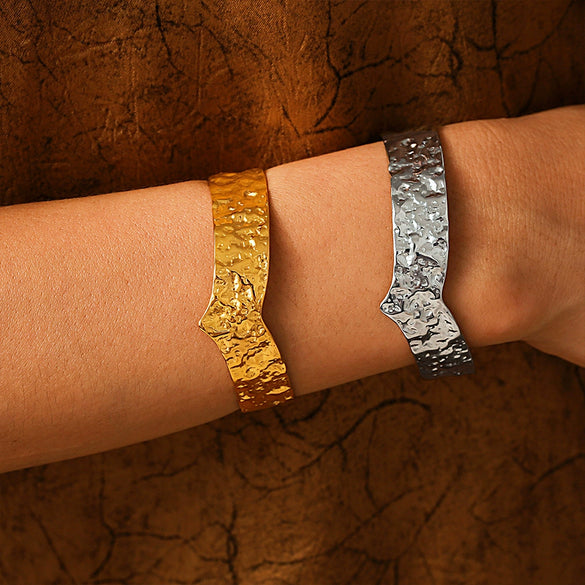 Wholesale Bracelet 316L Stainless Steel Geometric 18K Gold Plated Pvd Light Luxury Jewelry