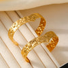 Wholesale Bracelet Titanium Steel Geometric Minimalist Style 18K Gold Plated Pvd Jewelry