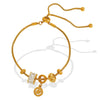 Wholesale Bracelet 316L Stainless Steel Heart Geometric Light Luxury Hiphop Electroplating Style For Women