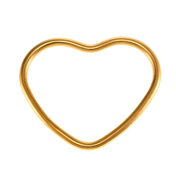 Wholesale Bracelet 316L Stainless Steel 18K Gold Plated Heartshaped Fashion Design