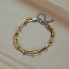 Wholesale Bracelet Titanium Steel Retro Multi Layer Stacked Contrast Color Chain Punk Heavy Industry Hip Hop Electroplated Unisex