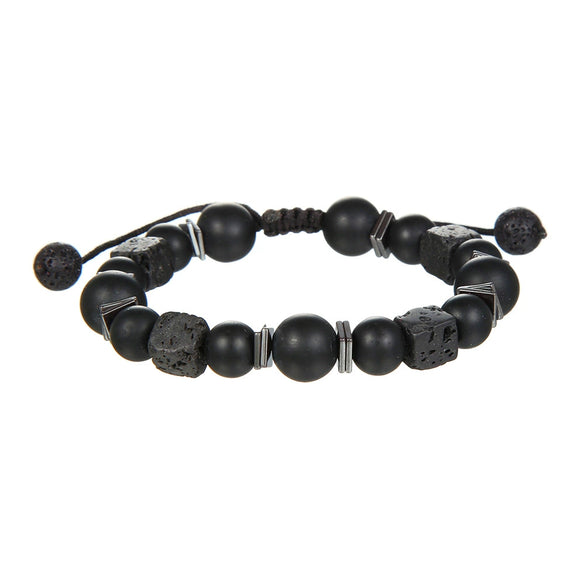 Wholesale Bracelet Volcanic Stone Geometric Handmade Unisex
