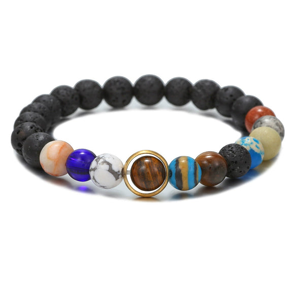 Wholesale Bracelet Volcanic Stone Geometric Handmade Unisex