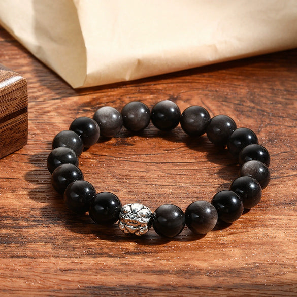 Wholesale Bracelet Volcanic Stone Geometric Handmade Unisex