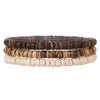Wholesale Bracelet Wooden Coconut Shell Leather Geometric Handmade Unisex