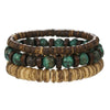 Wholesale Bracelet Wooden Coconut Shell Leather Geometric Handmade Unisex