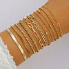 Wholesale Bracelet Zinc Alloy Heart Shape Geometric Metal Electroplating