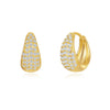Wholesale Brass Copper Geometric Exaggerated Normcore Style Earrings With Electroplating