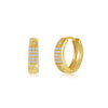 Wholesale Brass Copper Geometric Exaggerated Normcore Style Earrings With Electroplating