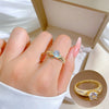 Wholesale Brass Full Diamond Ring With Eight Heart And Eight Arrows And The Crown Pattern Electroplated For Women In Cartoon Style