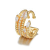 Wholesale Brass Geometric Ear Bone Clips For Women Without Pierced Ears Fashionable Elegant Artistic