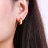Wholesale Brass Star Hollow Earrings For Women Fashion Electroplated