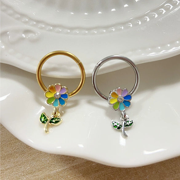 Wholesale Breast Ring Stainless Steel Animal Zodiac Niche Style Electroplated