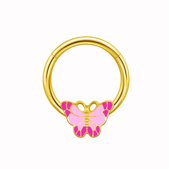 Wholesale Breast Ring Stainless Steel Animal Zodiac Niche Style Electroplated