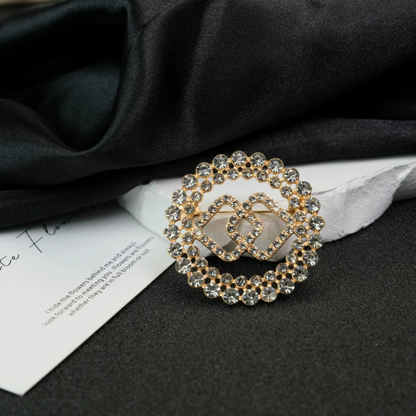 Wholesale Brooch Alloy Geometric Electroplated Women's Highend Light Luxury Clothing Accessory