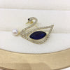 Wholesale Brooch Alloy Inlaid With Natural Freshwater Pearls Insect Snowflake Fawn Butterfly Design For Women