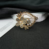 Wholesale Brooch Alloy Pearl Rhinestone Flower Heart Shape Animal Electroplated Unisex Accessory