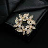 Wholesale Brooch Alloy Pearl Rhinestone Flower Retro Fashion Electroplated Women's Accessories