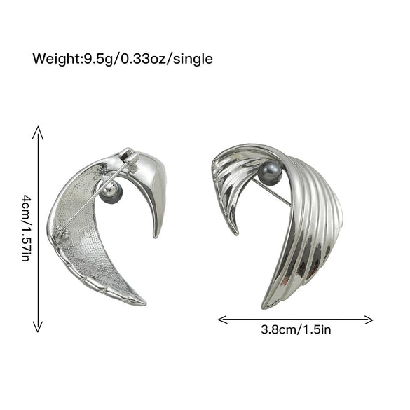 Wholesale Brooch Copper Geometric Wings Medieval Style Electroplating