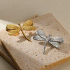 Wholesale Brooch Titanium Steel Dragonfly Insect Cartoon Characters Electroplating Women's Retro Style