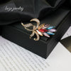 Wholesale Brooch Zinc Alloy Flower Electroplated Jewelry For Women's Clothing Accessories
