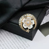 Wholesale Brooch Zinc Alloy Flower Electroplating Light Luxury Style Clothing Accessories