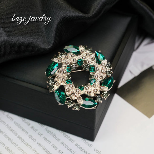 Wholesale Brooch Zinc Alloy Flower Electroplating Light Luxury Style