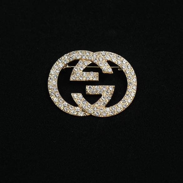 Wholesale Brooch Zinc Alloy Geometric Letter Style Electroplating Jewelry