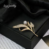 Wholesale Brooch Zinc Alloy Leaf Simple Style Electroplated Clothing Accessory