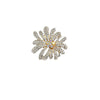 Wholesale Brooch Zinc Alloy Light Luxury Style Flower Shaped Electroplated For Women And Unisex