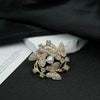 Wholesale Brooch Zinc Alloy Retro Style Heart Leaf Drop Shape Electroplating For Women And Unisex
