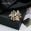 Wholesale Brooch Zinc Alloy Retro Style Heart Leaf Drop Shape Electroplating For Women And Unisex