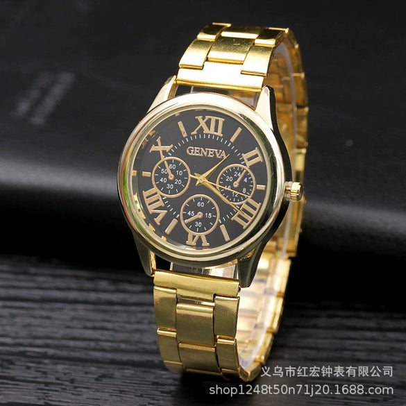 Wholesale Business Style Quartz Watch With Stainless Steel Band And Round Dial For Men