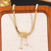 Wholesale Butterfly Dragonfly Insect Pattern Electroplated Stainless Steel Necklace And Earrings Set For Women