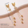 Wholesale Butterfly Dragonfly Insect Pattern Electroplated Stainless Steel Necklace And Earrings Set For Women