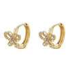 Wholesale Butterfly Earrings Copperzinc Alloy Goldplated Animal Zodiac Style For Women