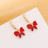 Wholesale Butterfly Earrings For Women Metal With Bow Design Electroplated