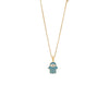 Wholesale Butterfly Elephant Pendant Palm Eye Stainless Steel Necklace With O Shaped Chain And Dripping Oil Treatment For Women Featuring Animal Pattern